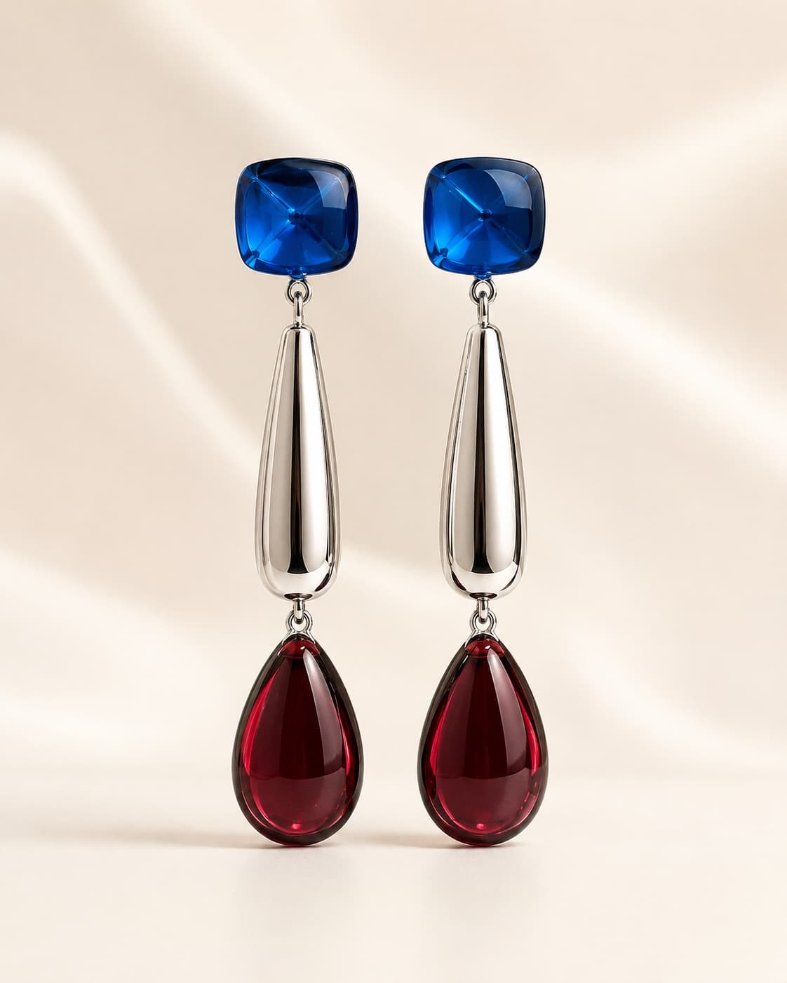 Acrylic Water Drop Pendant Earrings