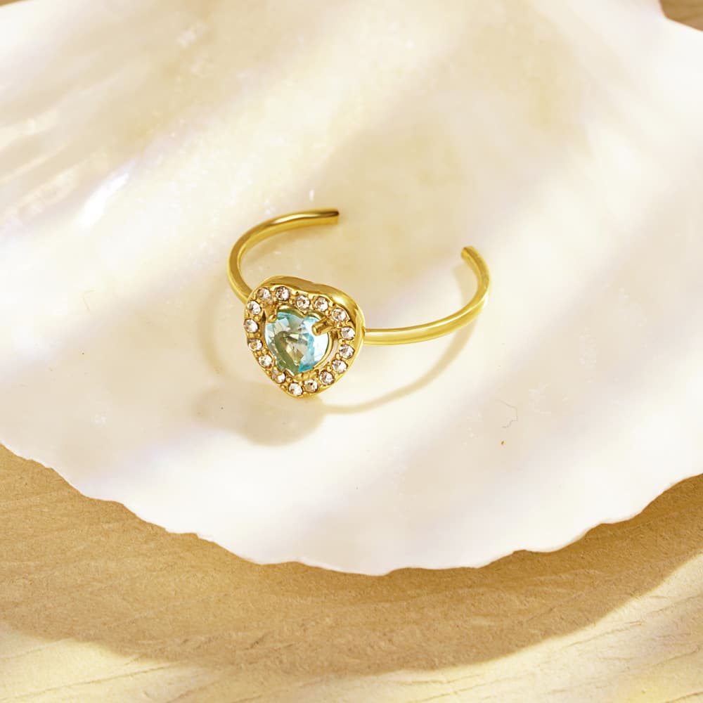 Heart Diamond Ring